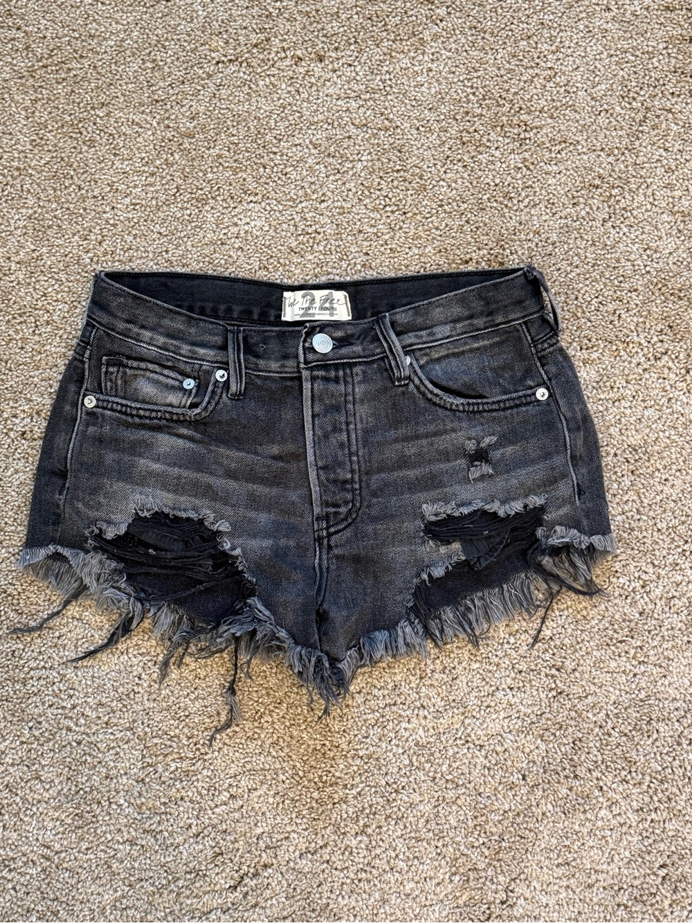 FREE PEOPLE Loving Good Vibrations Cutoffs